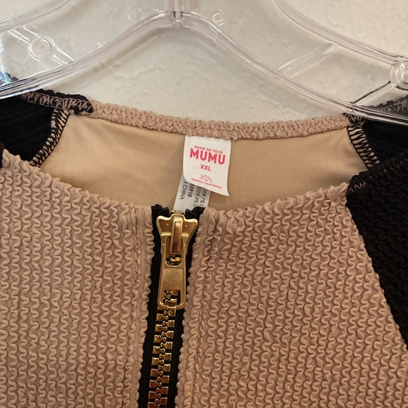 NWOT Show Me Your Mumu Surfside Scrunch One Piece Long Sleeve Swim Suit - Picture 5 of 6